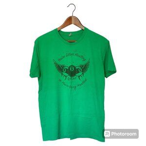 Hustling or Hustled Life Pool Green S/S T-Shirt Men's Size M Run Out Sportswear